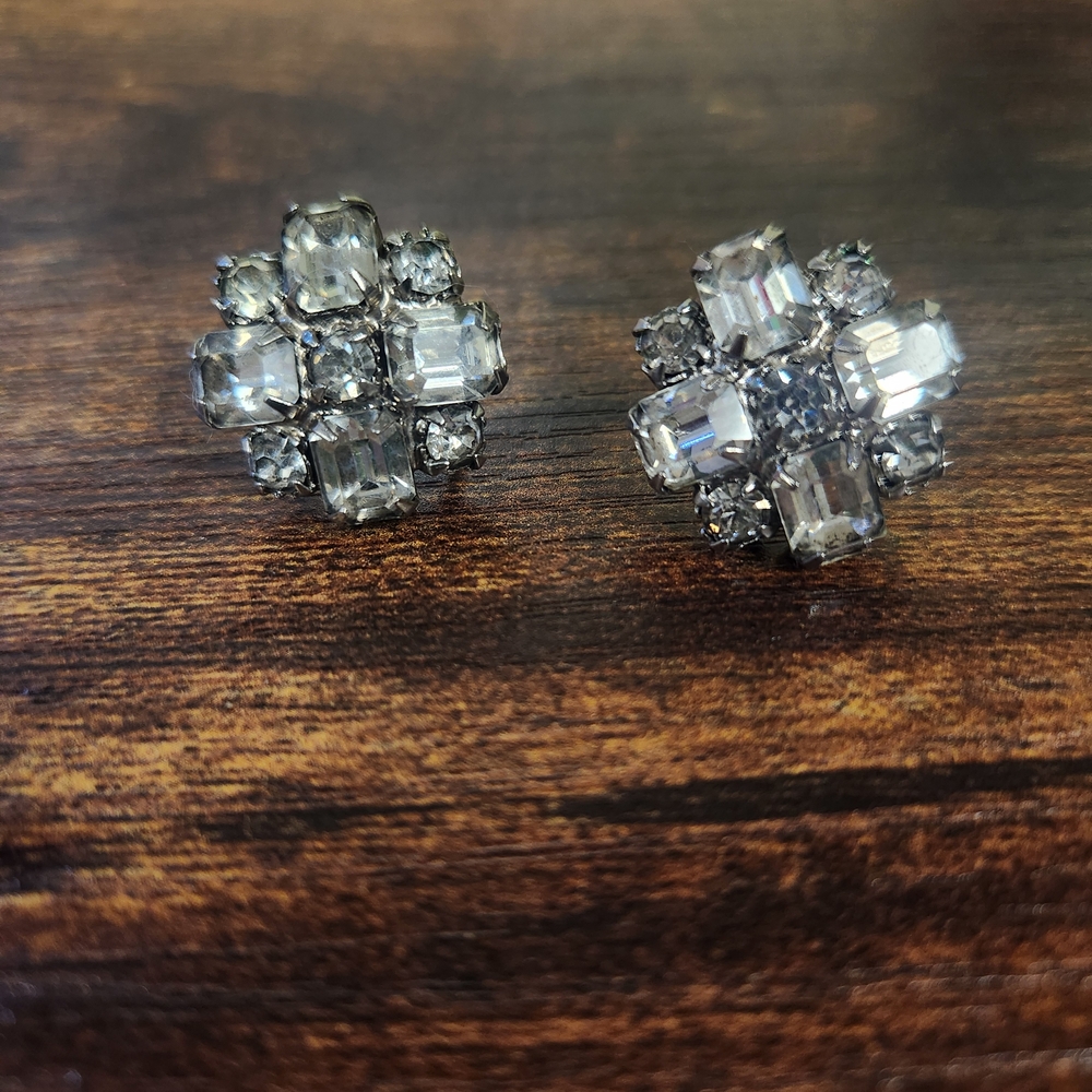 Albert Weiss Rhinestone Earrings